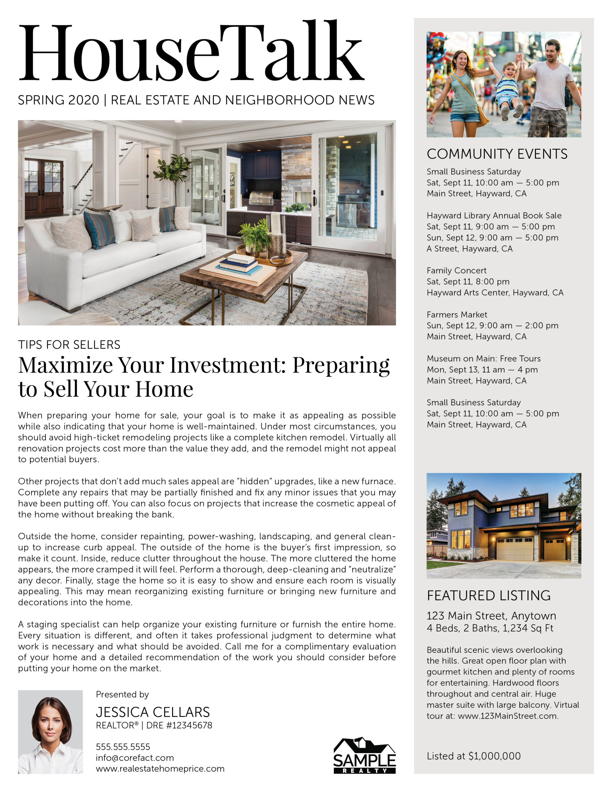 Corefact | HouseTalk Newsletter | Front | Preparing Home