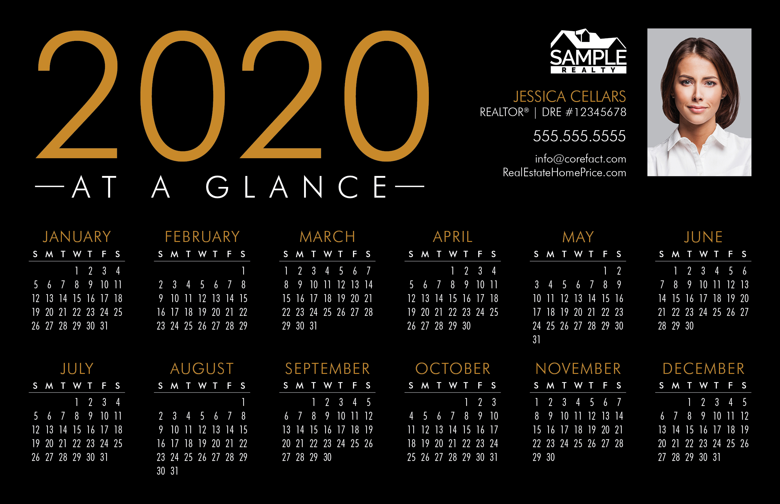 Corefact | Postcard | 2020 Calendar