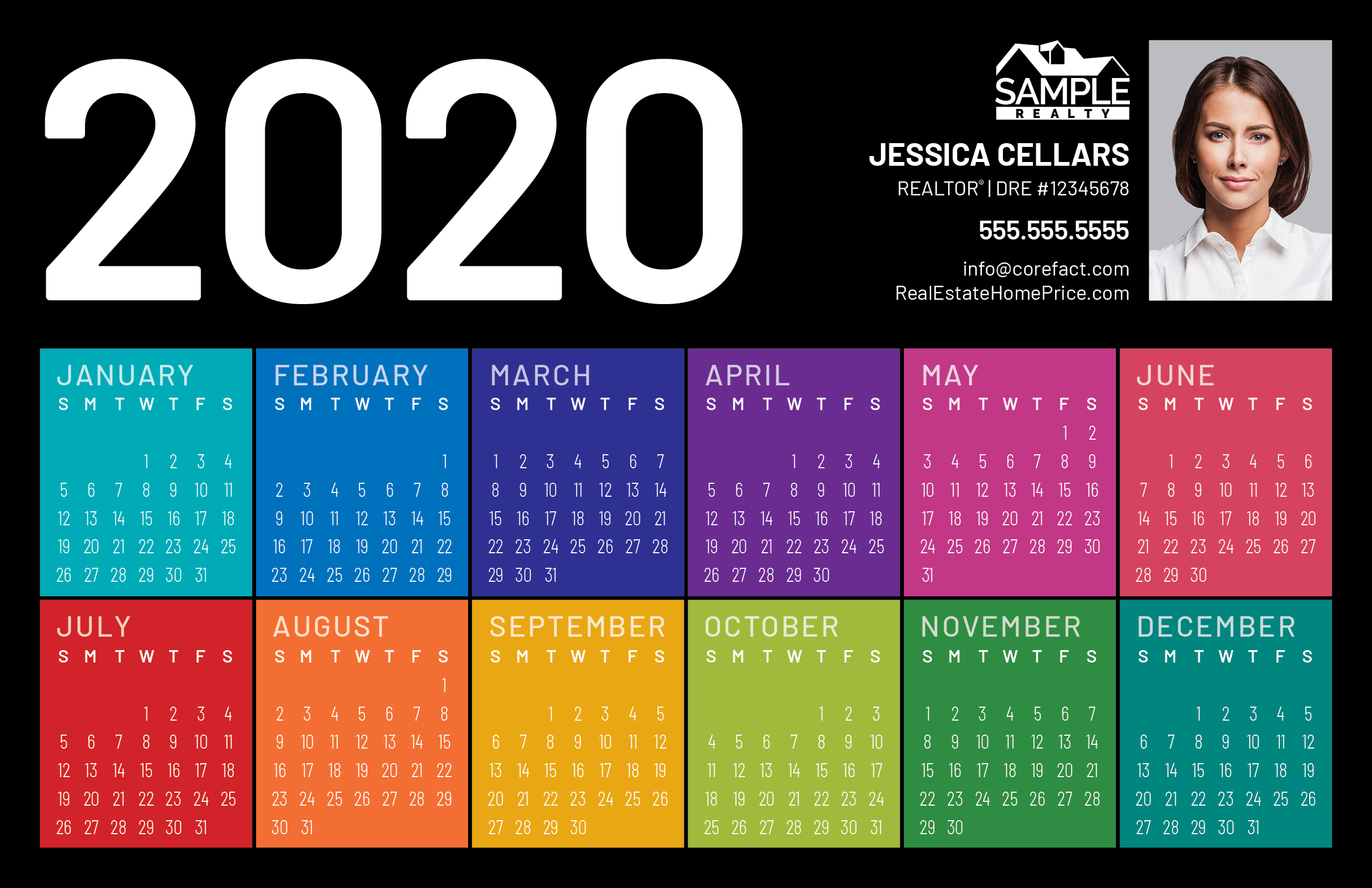Corefact | Postcard | 2020 Calendar