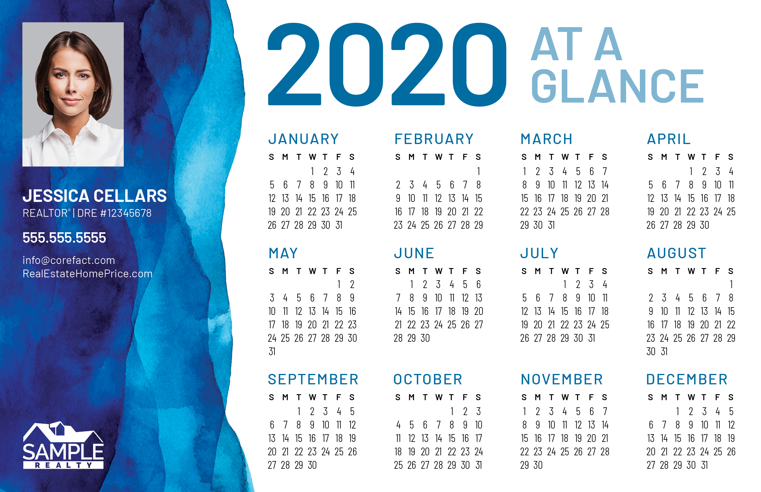 Corefact | Postcard | 2020 Calendar