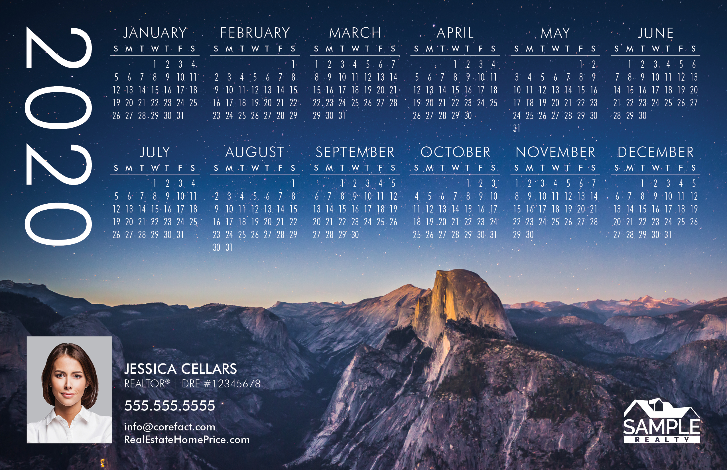 Corefact | Postcard | 2020 Calendar