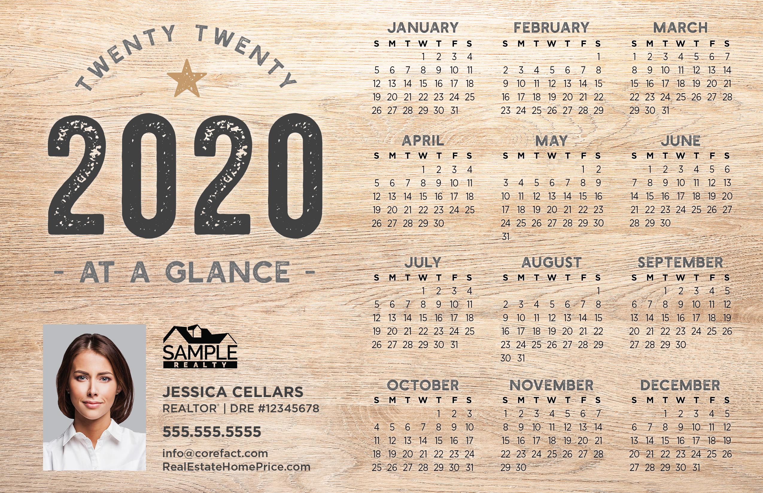 Corefact | Postcard | 2020 Calendar