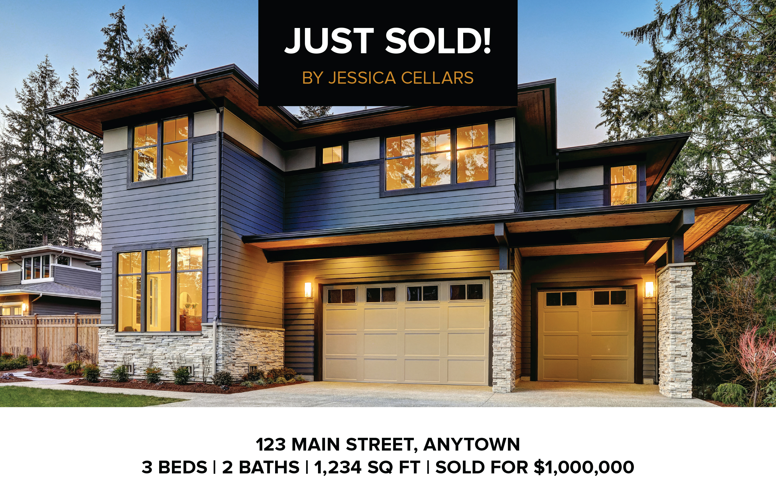 Corefact | Modern Bold | Just Sold Postcard